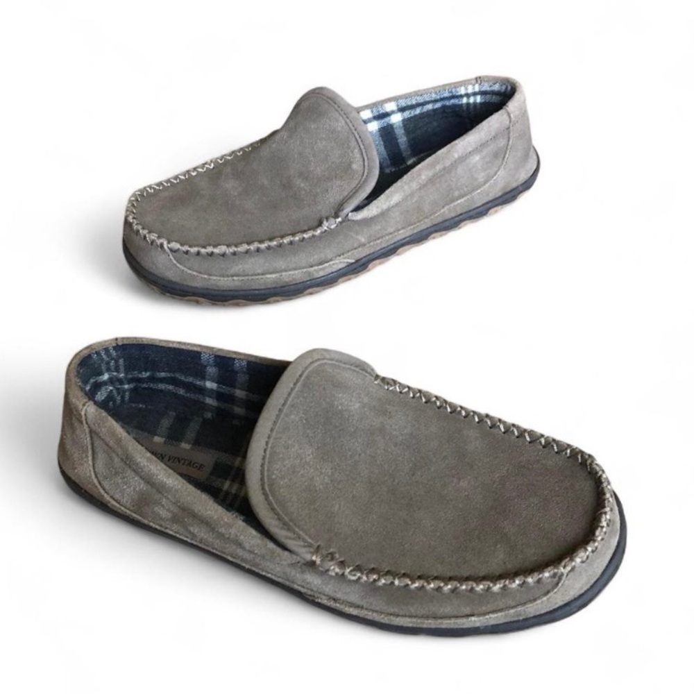 Crown Vintage Venetian Moccasin Slipper Men's Size 10 M Gray.